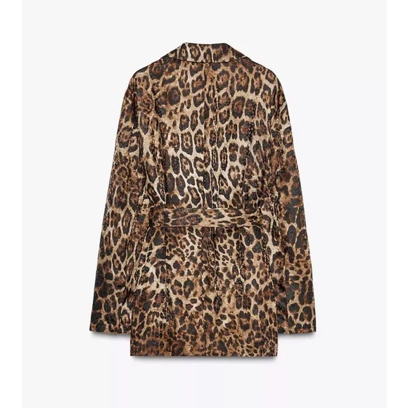 Zara Leopard Print Blazer - Picture 2 of 6